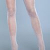 1915 Fishnet Back-Seam Thigh Highs – Vintage-Inspired
