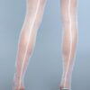 1915 Fishnet Back-Seam Thigh Highs – Vintage-Inspired