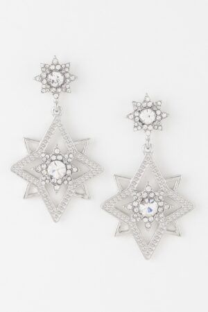 Star Dangle Earrings – Polished Sparkle Drop