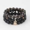 Triple-Star Beaded Bracelet – Rounded Silhouette
