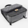 Quilted Enamel Mini Backpack – Structured Silhouette
