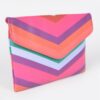Slim Envelope Clutch with Multi-Color Accents