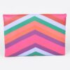 Slim Envelope Clutch with Multi-Color Accents