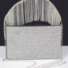 Rhinestone Box Clutch – Fringe Handle Evening Bag