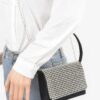 Oversized Faux Suede Rhinestone Crossbody Bag