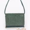 Oversized Faux Suede Rhinestone Crossbody Bag