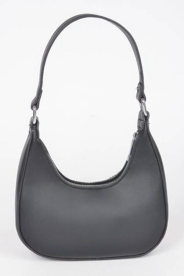 Rhinestone Fringe Hobo Bag with Hot-Fix Stones