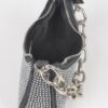 Hot Fix Stone Small Hobo Bag with Chain Strap – Denim