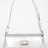 Faux Leather Shoulder Bag with Metal Buckle