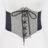 Rhinestone Corset Elastic Belt – Wide Waist Cincher