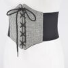 Rhinestone Corset Elastic Belt – Wide Waist Cincher