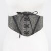 Rhinestone Corset-Style Elastic Waist Belt