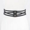 Rhinestone Corset-Style Elastic Waist Belt