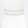 Clear PVC Belt with Pearl & Stone Buckle