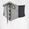 Plus Size Rhinestone Corset Elastic Belt – Wide Cinch