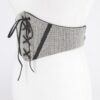 Plus Size Rhinestone Corset Elastic Waist Belt