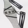 Plus Size Rhinestone Corset Elastic Waist Belt