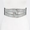 Plus-Size Rhinestone Elastic Belt – Mid-Width Sparkle