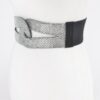 Plus-Size Rhinestone Elastic Belt – Mid-Width Sparkle