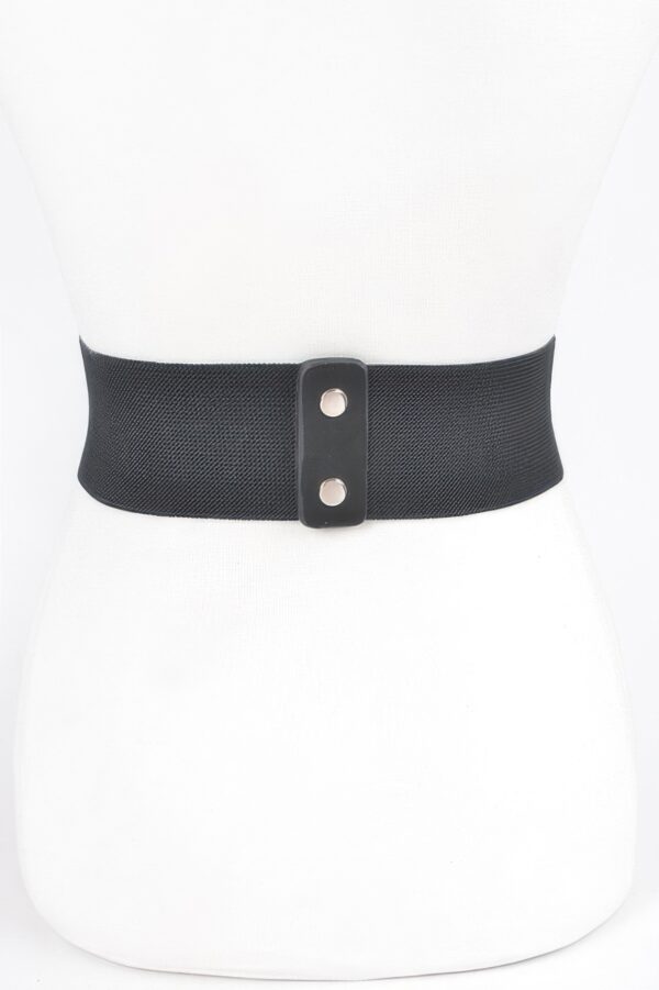 Plus-Size Rhinestone Elastic Belt – Mid-Width Sparkle