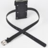 Shiny Acrylic Stone Plus-Size Belt Bag with Chain