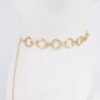 Round Chain Plus Size Metal Belt – Polished Finish