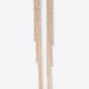 Rhinestone String Drop Earrings – Long Vertical