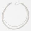 Triple Snake Chain Necklace – Layered Polished 14-Inch