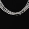 Layered Cubic Rhinestone Necklace – Multi-Strand Shine