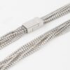 Layered Cubic Rhinestone Necklace – Multi-Strand Shine