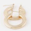 Minimal Flat Hoop Earrings – Sleek 1.2in Hoops