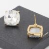 14k Rhinestone Stud Earrings – Polished Compact Studs