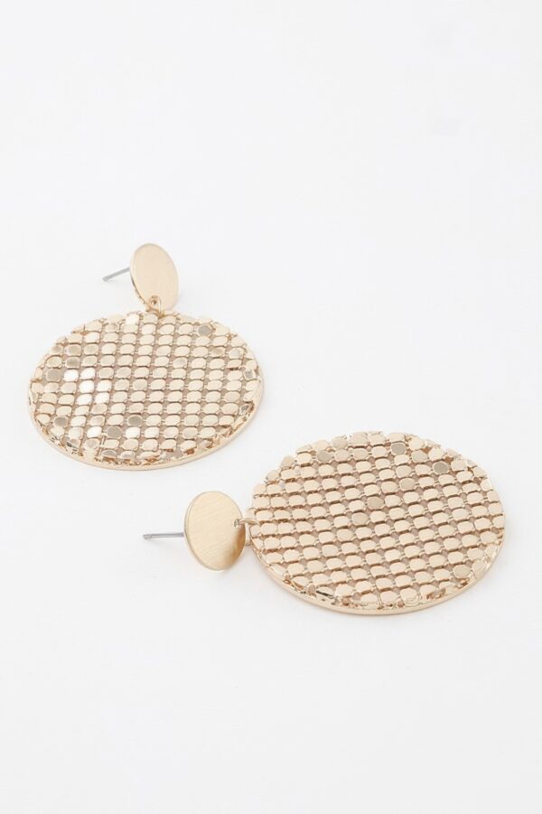 Sequin Plate Earrings – Lightweight Shimmer Discs