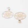 Jeweled Snowflake Drop Earrings – Sparkling Motif