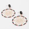 Jeweled Snowflake Drop Earrings – Sparkling Motif