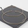 Wide Flat Hoop Earrings – Gold-Dipped Finish