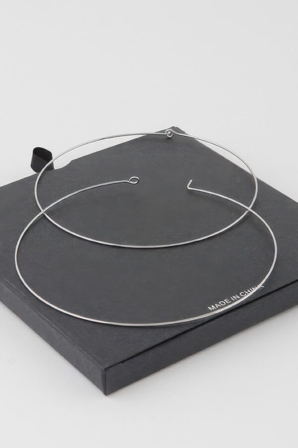 Wide Flat Hoop Earrings – Gold-Dipped Finish