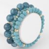 Triple-Strand Crystal Beaded Bracelet – Layered Sparkle
