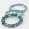 Triple-Strand Crystal Beaded Bracelet – Layered Sparkle