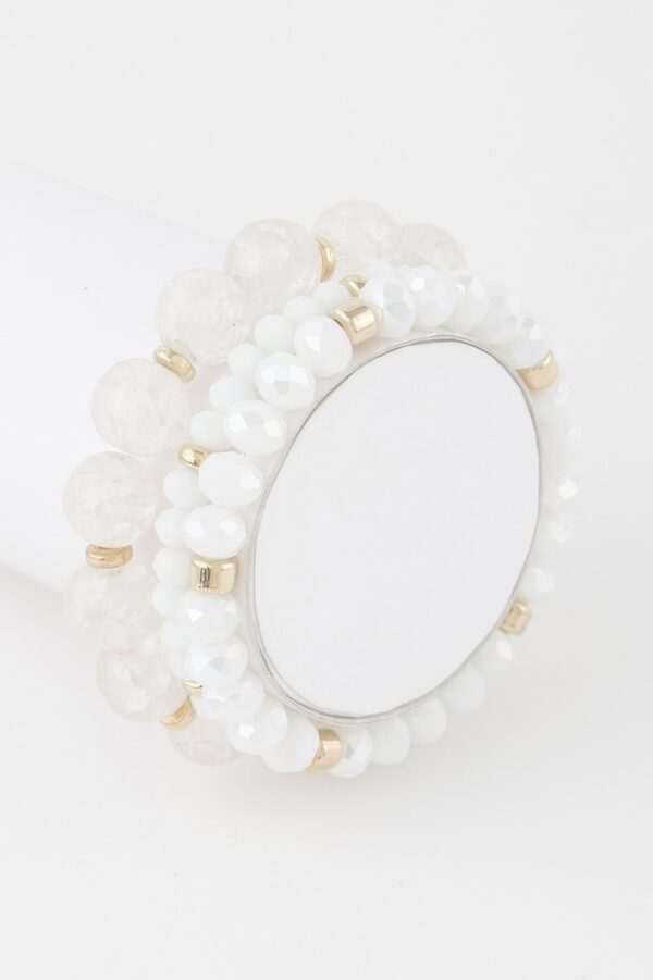 Triple-Strand Crystal Beaded Bracelet – Layered Sparkle
