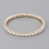 Rhinestone Cuff Bracelet with Structured Sparkle