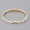Rhinestone Cuff Bracelet with Structured Sparkle