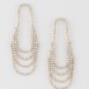 Tiered Multi-Rhinestone Drop Earrings – Delicate Drop