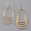 Tiered Multi-Rhinestone Drop Earrings – Delicate Drop