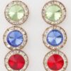 Triple Jeweled Stud Earring Set – Sparkling Trio