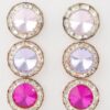 Triple Jeweled Stud Earring Set – Sparkling Trio