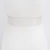 Plus Size Transparent Belt with Faux Bamboo Buckle