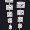 Rhinestone Drop Earring – Slender Cascading Sparkle