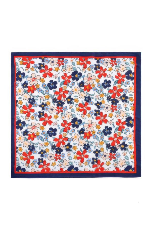 Flower Print Bandana – Multicolor Floral Square