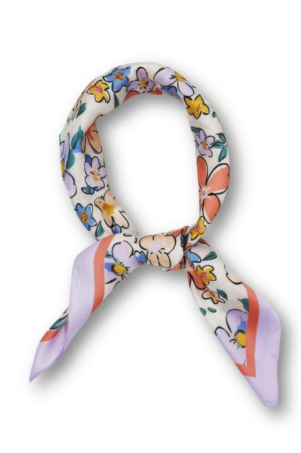 Flower Print Bandana – Multicolor Floral Square